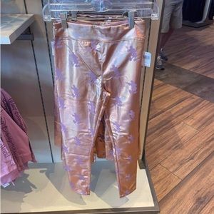 Mickey Mouse Shiny Metallic Leggings NWT Size Large